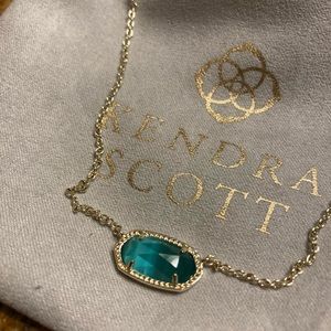 Kendra Scott Emerald Necklace